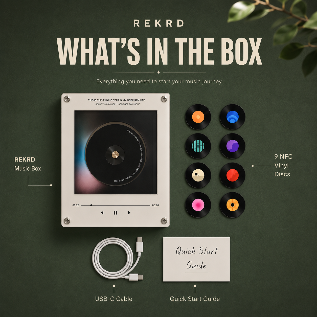 REKRD ONE™ | Mini Vinyl Display Player